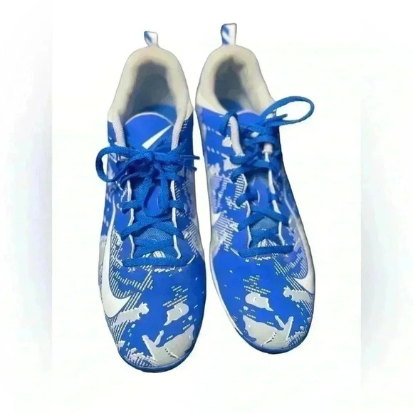 Nike Vapor Untouchable Shark 3 Cleats 12 Blue Gray White Fastflex - Picture 2 of 12